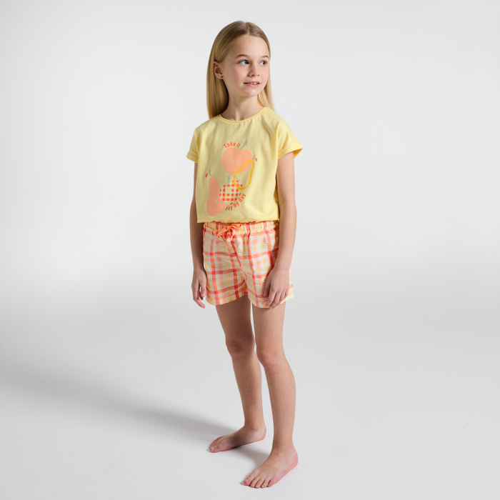 Къса пижама с плодове