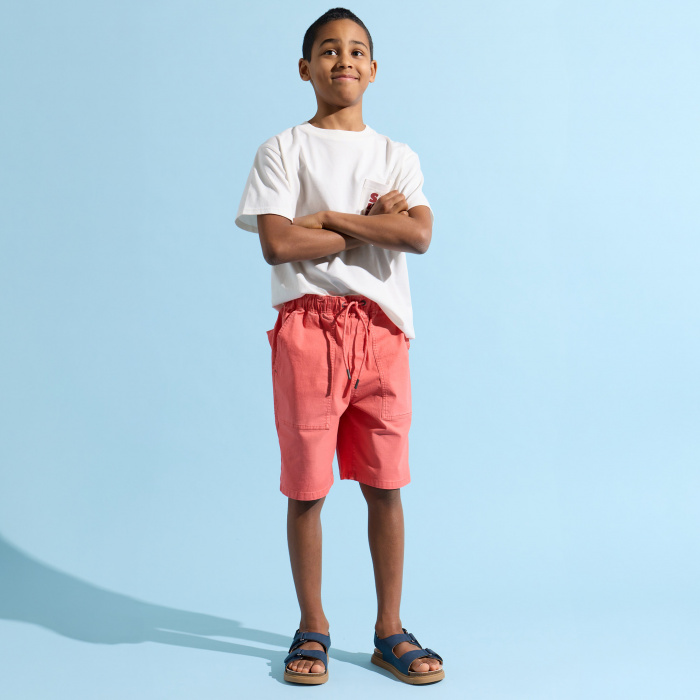 Бяла тениска с щампа