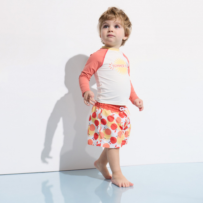 Оранжева тениска с UV защита