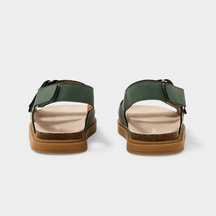 Зелени сандали с велкро