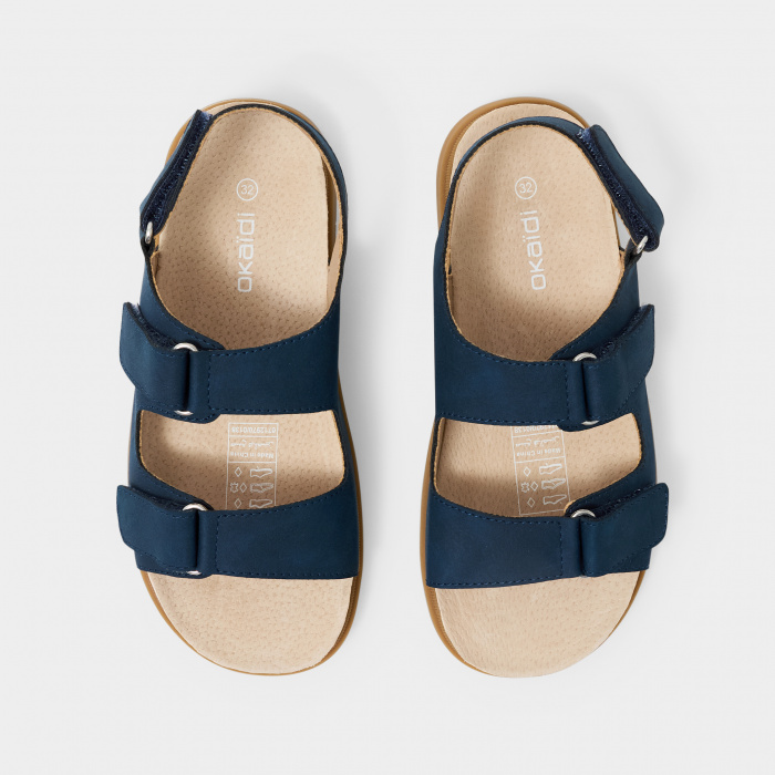 Сини сандали с велкро