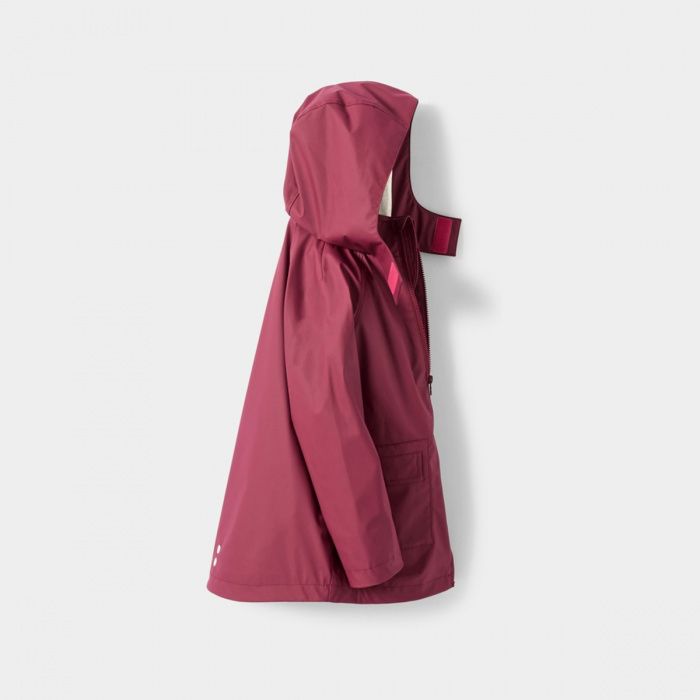Тъмнорозово водоустойчиво яке