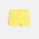 Жълти къси панталони с еластична талия