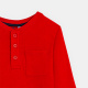 Червена тениска с копчета