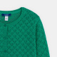 Зелена плетена жилетка