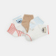 Многоцветни ниски чорапи с животни (опаковка от 5 бр.)