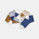 Сини жакардови ниски чорапи (пакет от 5)