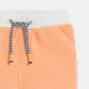 Оранжеви къси панталонки с ластик на талията