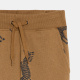 Кафяви спортен панталон с щампа на зебра