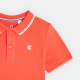 Оранжева поло тениска с къс ръкав