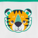 Тениска с тигър и цветни блокове