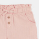 Елегантни памучни панталонки в светло розов цвят