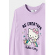 Лилава тениска „Hello Kitty“
