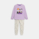 Лилава пижама за Хелоуин от 2 части