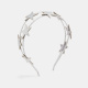 Сребърна лента за глава със звезди
