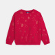 Червен суитшърт с шарка на сърце