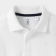 Бяла памучна поло тениска