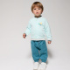Светлосин суитшърт с цип
