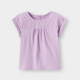 Лилава тениска с бродерия
