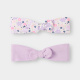 Лилава лента за глава с възел (комплект от 2 бр.)