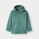 Зелено дънково яке с качулка