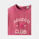 Розова рокля с надпис „Doudou Club“